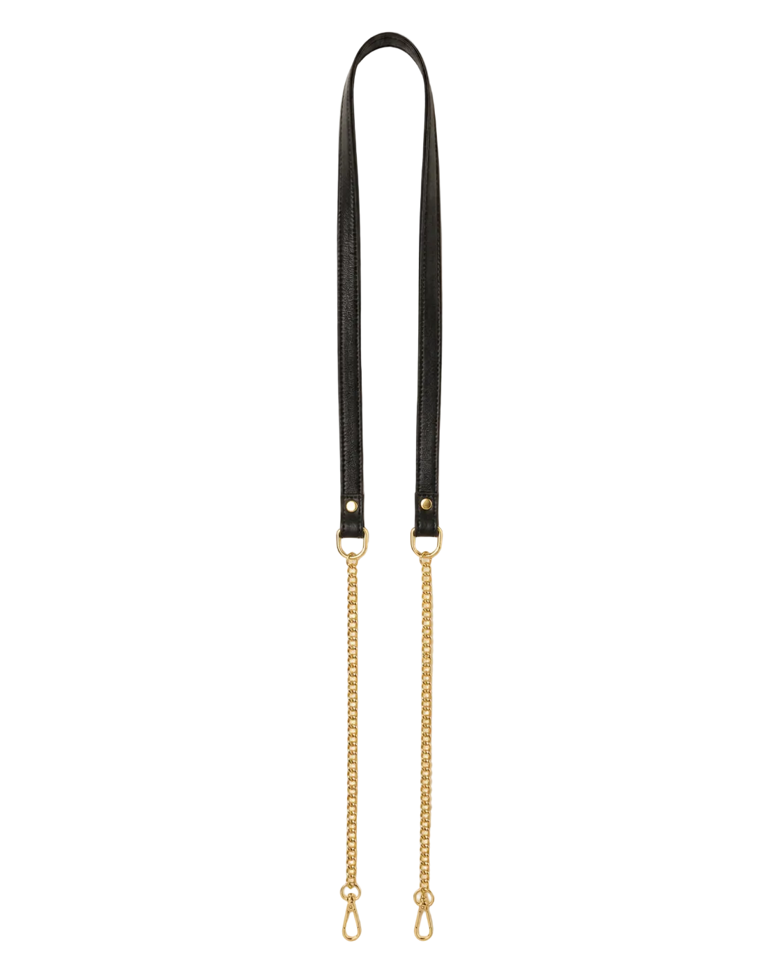 Ciana Leather & Chain Crossbody Strap