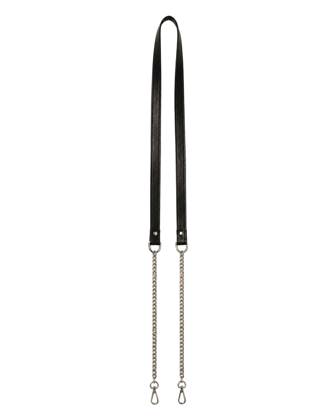 Ciana Leather & Chain Crossbody Strap