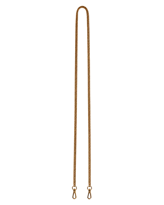 Ciana Gold Flat Weave Crossbody Chain Strap