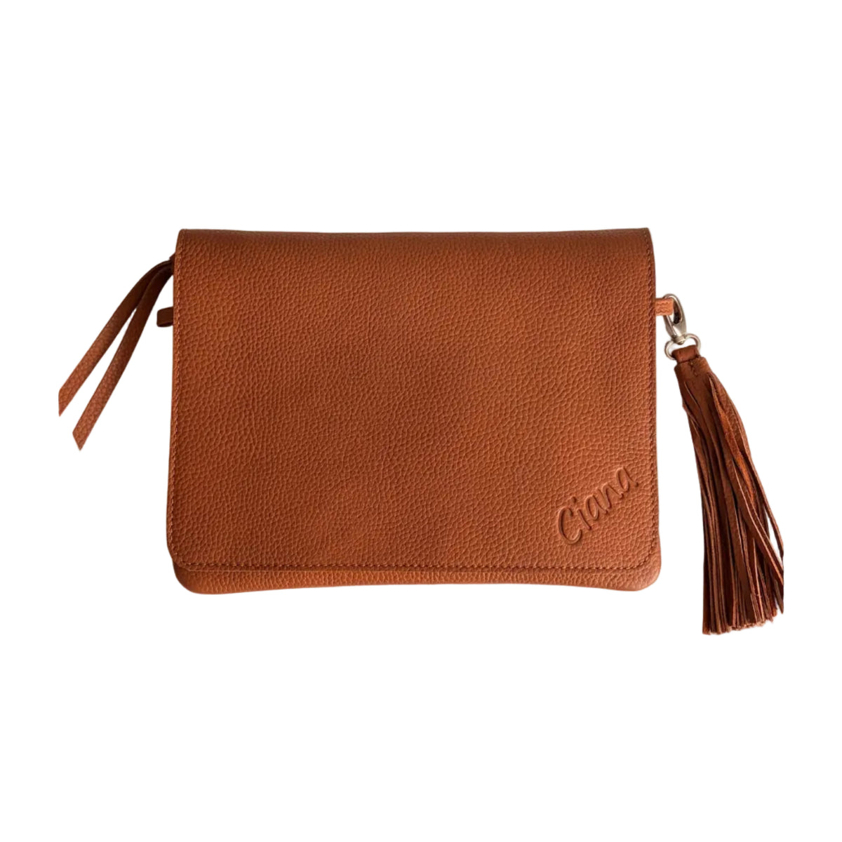 Leather Convertible Classic Bag - Tan