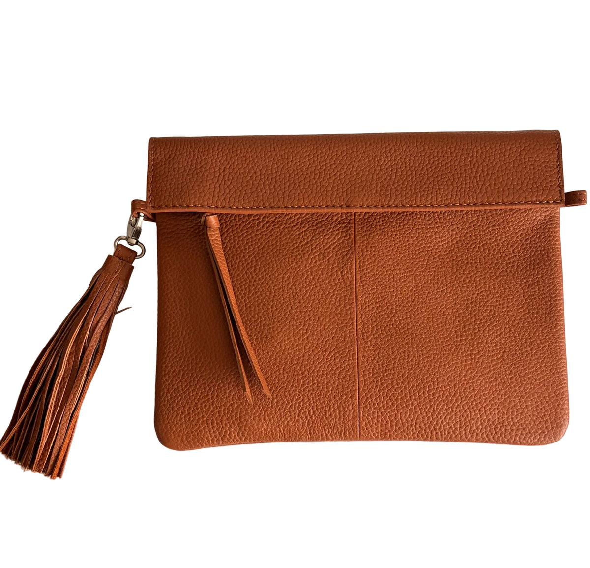 Leather Convertible Classic Bag - Tan