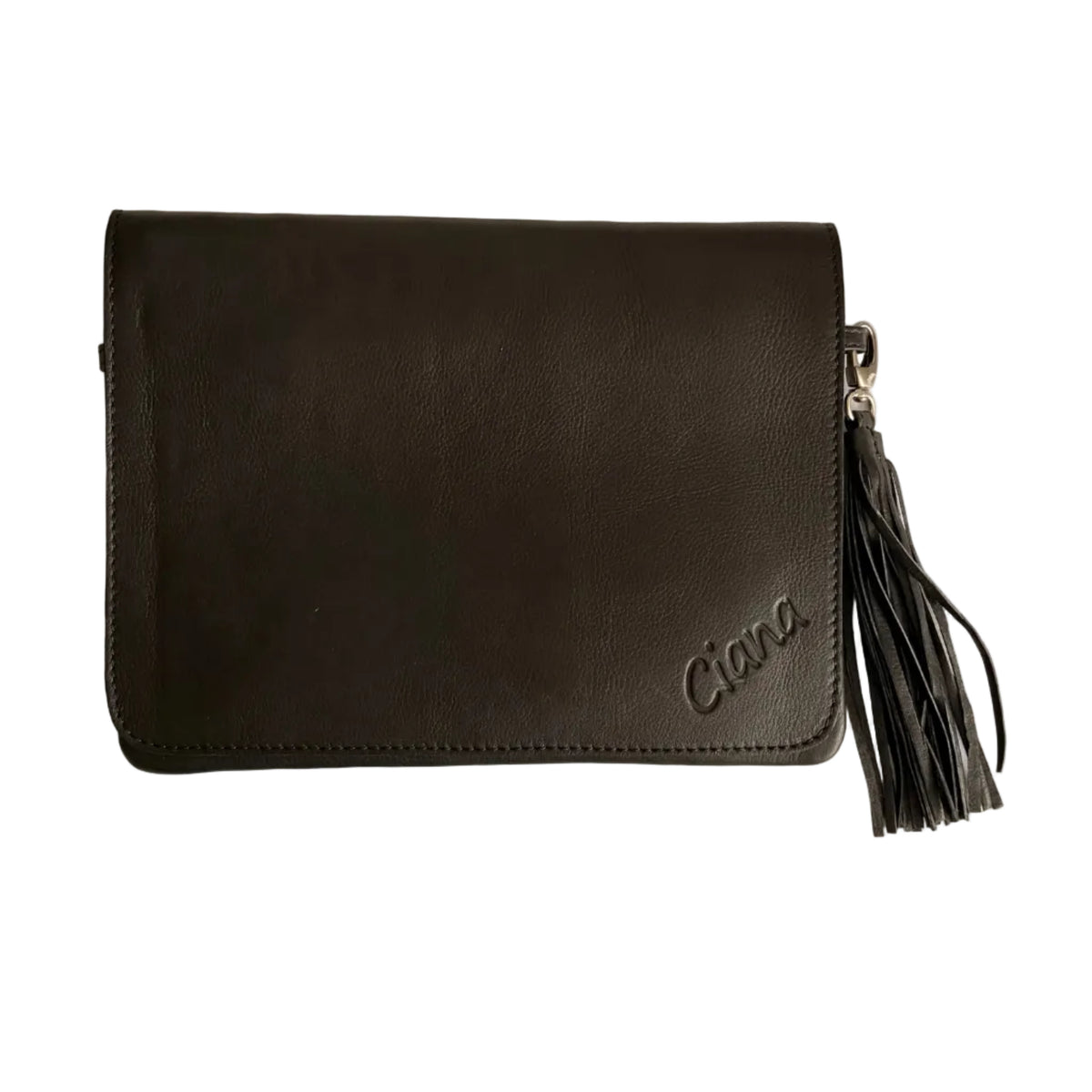 Leather Convertible Classic Bag - Black