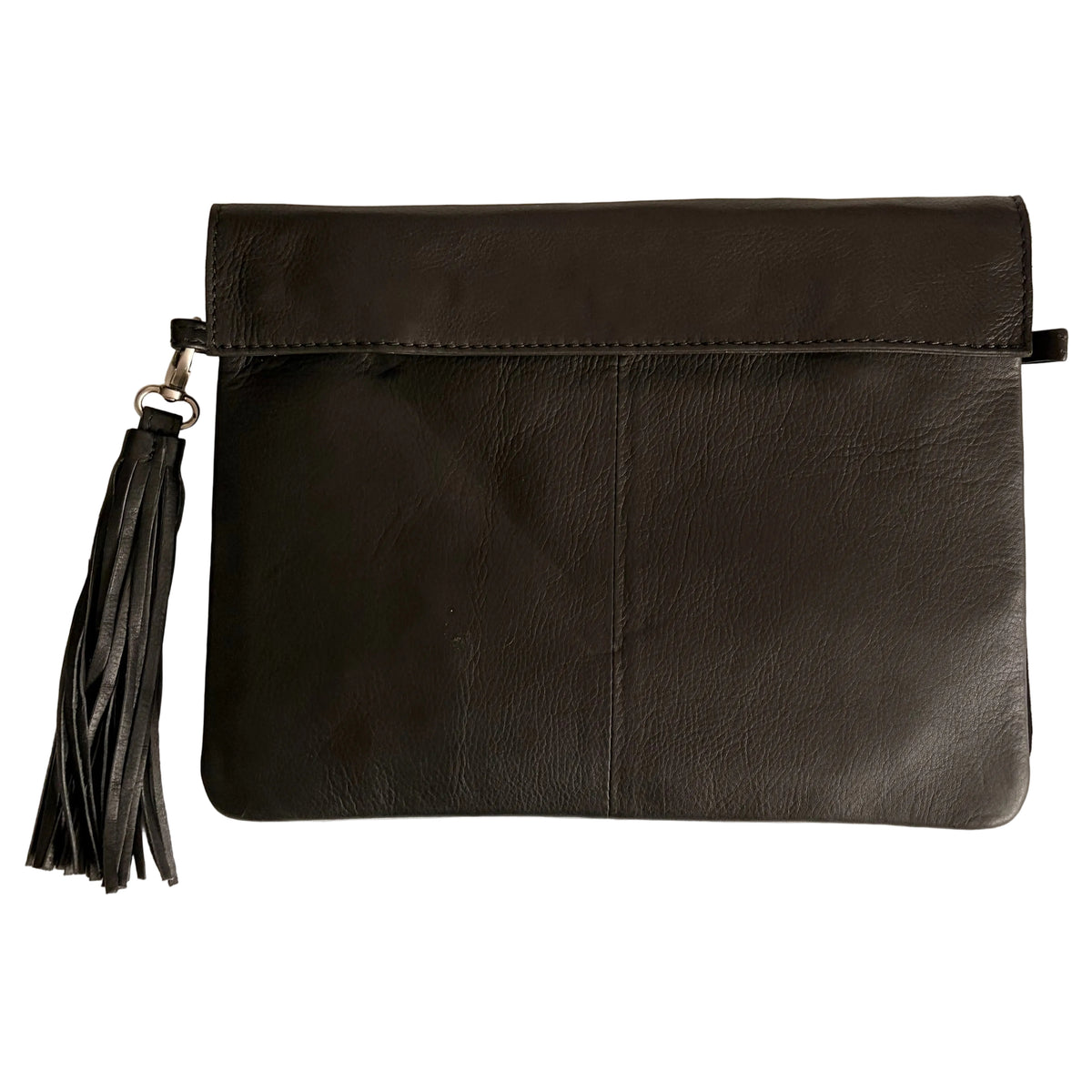 Leather Convertible Classic Bag - Black