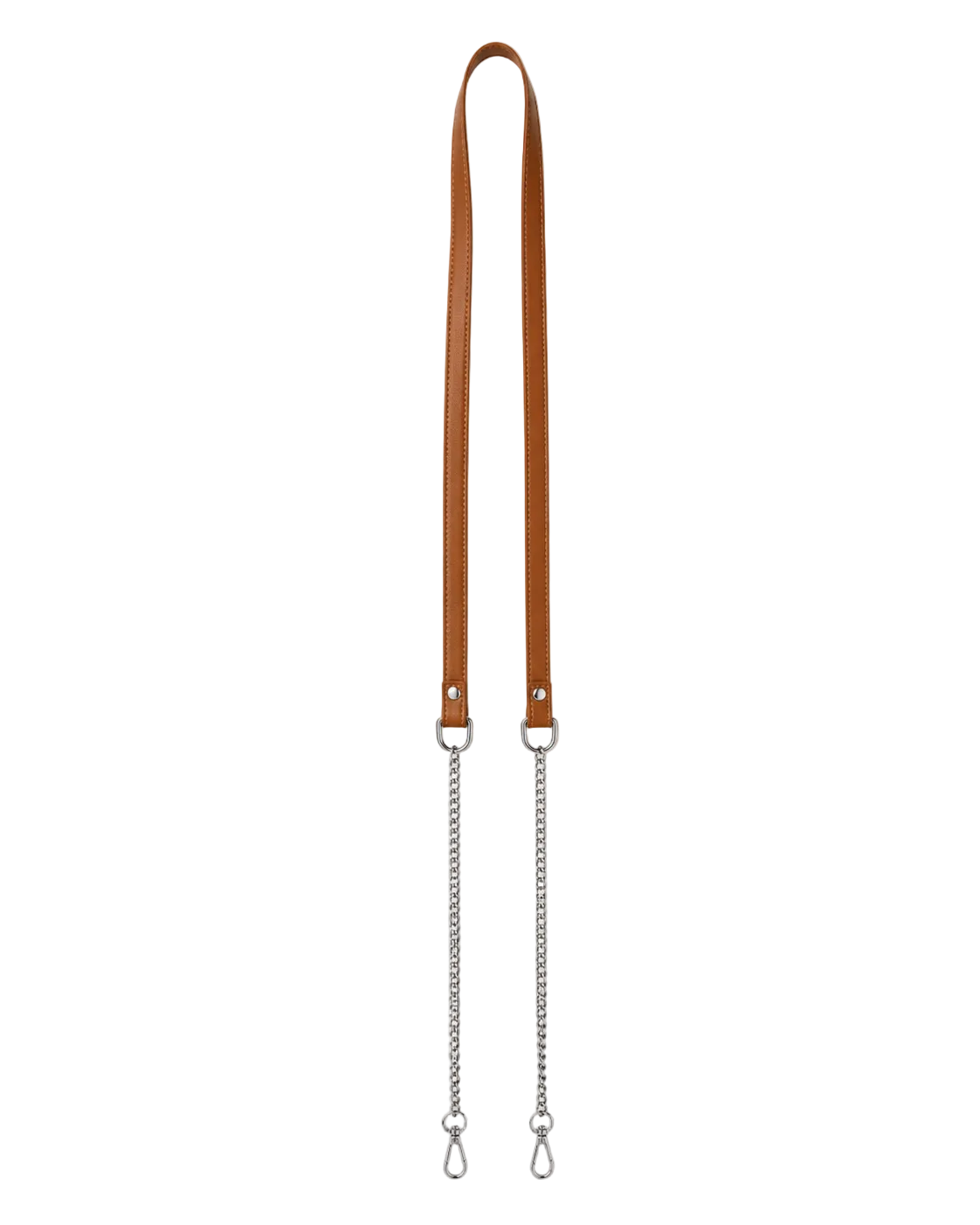 Ciana Leather & Chain Crossbody Strap